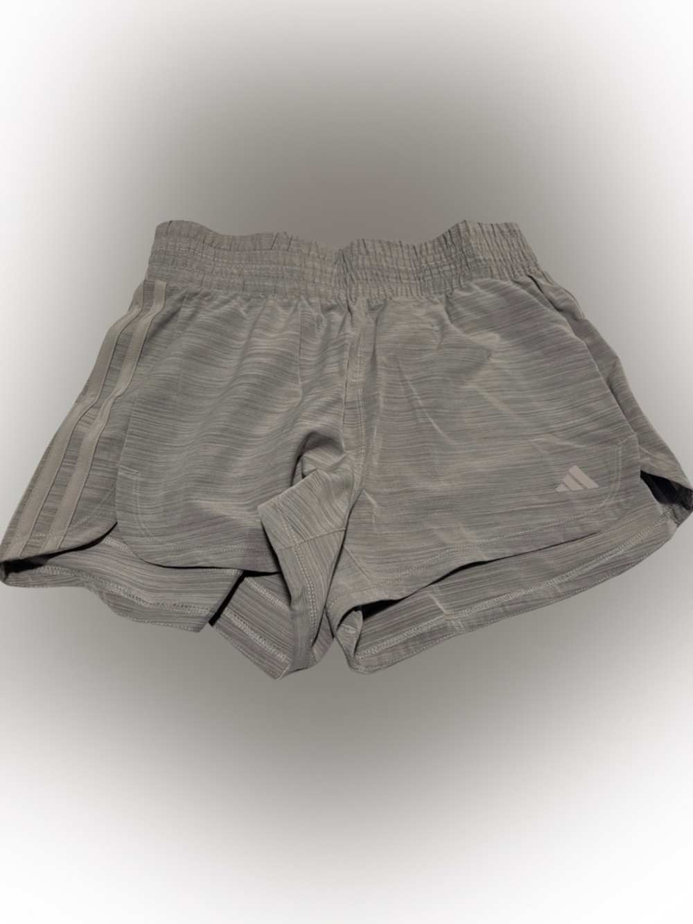 Adidas 3” Pacer WVN high shorts color: gray, size Medium NEW
